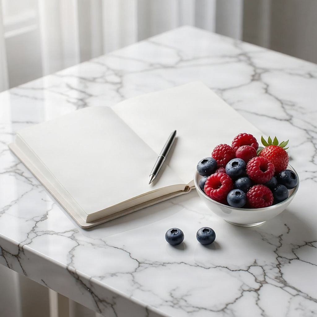 Minimal ceramic teapot representing physical wellness and nourishment